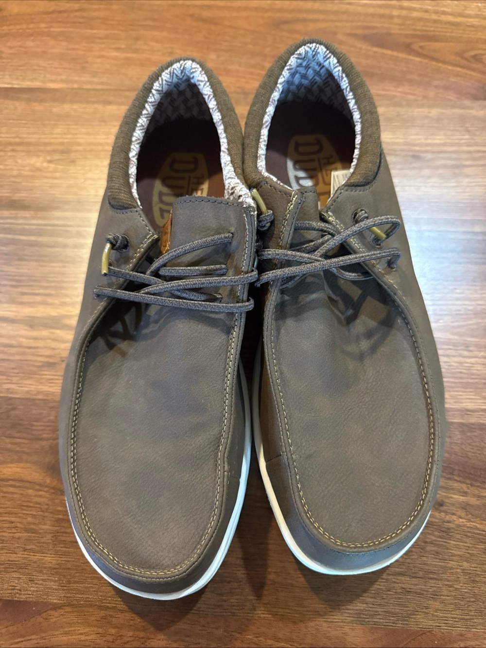 HEY DUDE PAUL CLASSIC - Brown- 43352-255H CASUAL SHOES MEN'S US 11- Brand new
